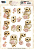Find It Trading Owlways Yours 3D Pushout Sheet - Blossom
