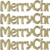 Doodey Peel-Off Deco Sticker - Merry Christmas - Silver & Gold