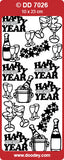 Doodey Peel-Off Deco Sticker - Happy New Year!