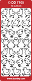 Doodey Peel-off Stickers- Easter Chicks