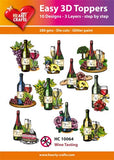 Easy 3D Die-Cut Toppers - Wine Tasting