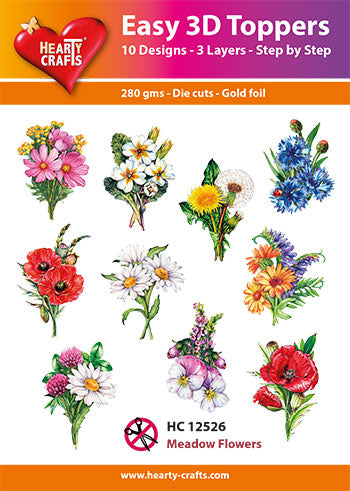 Easy 3D Die-Cut Toppers - Meadow Flowers