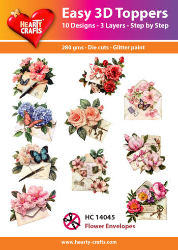 Easy 3D Die-Cut Topper - Flower Envelopes