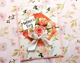 Find It Jeanine's Art Punchout Sheet - Salmon Flowers, Heartfelt Condolences