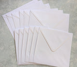 Hunkydory Bright White Envelopes - variety pack (12)
