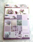 Find It Trading Berries Beauties Paper Pack 8"X8" 18/Pkg - Design, Lovely Lilacs