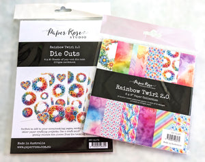 Rainbow Twirl Paper & Die-Cut Combo Pack