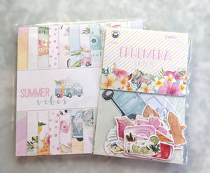 P13 Double-Sided Paper & Die Cut Combo Pack - Summer Vibes