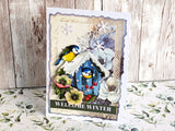 Easy 3D Die-Cut Topper - Birdhouses in Winter