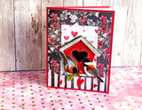 Easy 3D Die-Cut Topper - Birdhouses in Winter