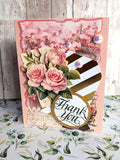 Easy 3D Die-Cut Topper - Vintage flowers and paper