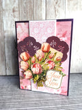 Easy 3D Die-Cut Topper - Vintage flowers and paper