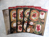 Hunkydory Luxury Foiled Die-Cut Topper, Cardstock, Foiled Acetate Bundle - Poinsettia Sparkle