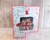 Find It Trading Berries Beauties Push Out Sheet - Bow, Frosted Florals