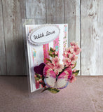 Easy 3D Die-Cut Topper - Butterflies on Branches