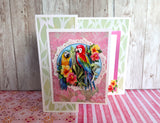 Find It Trading Amy Design Punchout Sheet - Parrot, Colourful Feathers
