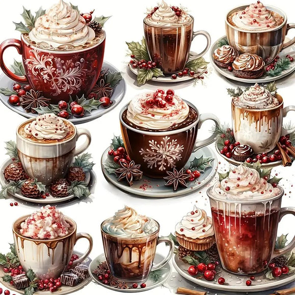 Christmas Coffee Stickers