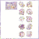 Clear Acetate Stickers - Floral Envelopes - 20pcs - 5 varieties
