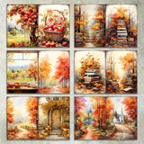 Autumn Leaves & Apples A5 Paper Pack: 36 Sheets