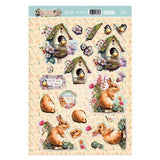 Hunkydory Amongst the Flowers - Garden Visitors Decoupage Topper Sheet