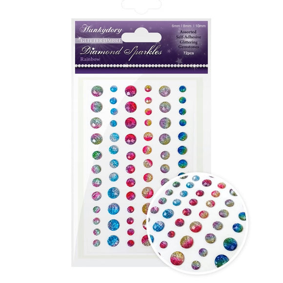 Diamond Sparkles Gemstones - Glitter Ombre - Rainbow