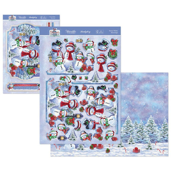 Hunkydory Season's Greetings Deco-Large Set - Snowy Wishes