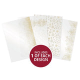 Hunkydory Luxury Foiled Die-Cut Topper, Cardstock, Foiled Acetate Bundle - Poinsettia Sparkle