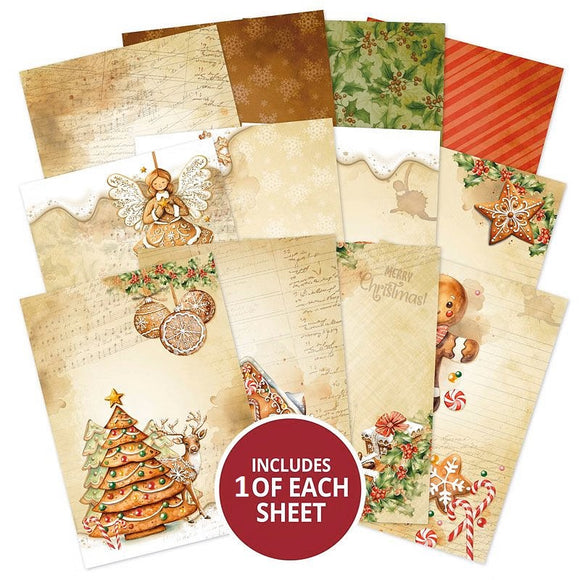 Hunkydory Christmas Paper Pack A5 - Gingerbread Joy
