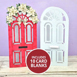 Hunkydory Fancy Front Door DL Card Blanks & Foiled Wreaths Bundle