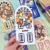 Hunkydory Fancy Front Door DL Card Blanks & Foiled Wreaths Bundle