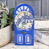 Hunkydory Fancy Front Door DL Card Blanks & Foiled Wreaths Bundle