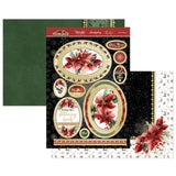 Hunkydory Luxury Foiled Die-Cut Topper, Cardstock, Foiled Acetate Bundle - Poinsettia Sparkle