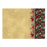 Hunkydory Luxury Foiled Die-Cut Topper, Cardstock, Foiled Acetate Bundle - Poinsettia Sparkle