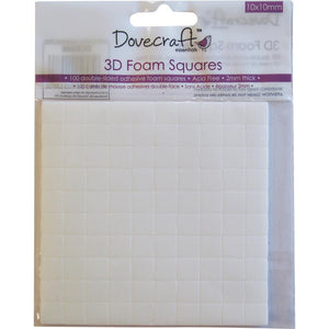 Dovecraft 3D Foam Squares 10mmX10mm 100/Pkg