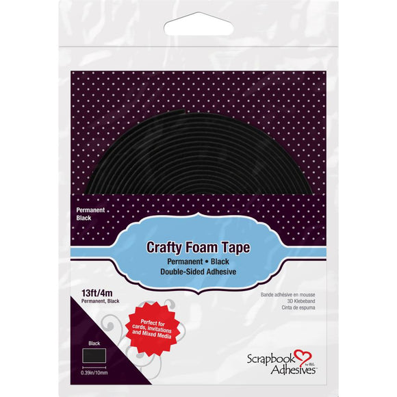 Scrapbook Adhesives Crafty Foam Tape Roll- Black