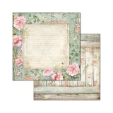 Stamperia Double-Sided Paper Pad 8"X8" 10/Pkg - House Of Roses