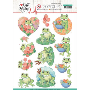 Find It Jeanine's Art - Well Wishes - Frogs