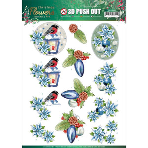 Find It Trading Jeanine's Art Punchout Sheet - Christmas Lantern, Christmas Flowers