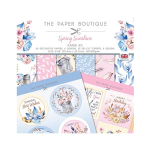 The Paper Boutique Paper Pack Kit 8"X8" - Spring Sunshine