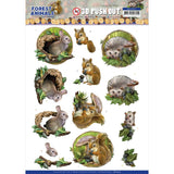 Find It Trading Amy Design Punchout Sheet - Rabbit, Forest Animals