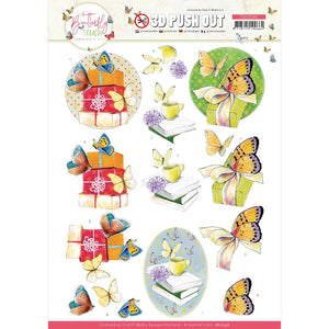 Find It Jeanine's Art Garden Classics Punchout Sheet - Yellow Butterfly, Butterfly Touch