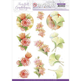 Find It Jeanine's Art Punchout Sheet - Salmon Flowers, Heartfelt Condolences