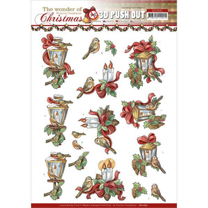 Find It Trading Yvonne Creations Punchout Sheet - Wonderful Candles, Wonder Of Christmas