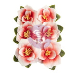 Prima Marketing Mulberry Paper Flowers - Blushing Florals/Magnolia Rouge