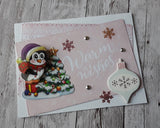 Easy 3D Die-Cut Toppers - Christmas Penguins