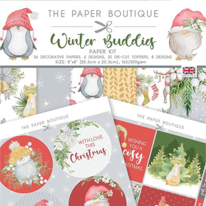 The Paper Boutique Paper Pack Kit 8"X8" - Winter Buddies