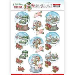 Find It Trading Yvonne Creations Punchout Sheet - Christmas Globes, Christmas Village