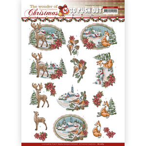 Find It Trading Yvonne Creations Punchout Sheet - Wonderful Village, Wonder Of Christmas