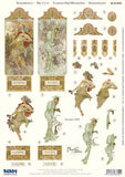 3D Die Cut Sheet - Alphonso Mucha Seasons 1896