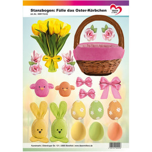 Easter Basket Die-Cut Sheet - Pink